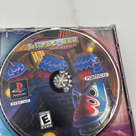 Ms. Pac-Man: Maze Madness (Sony PlayStation 1, PS1, 2000) Complete CIB - Picture 3 of 6